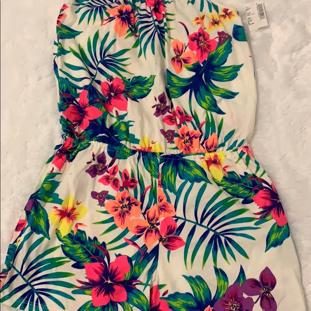 Children place floral romper